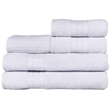 Imagem de Jogo De Banho Toalhas Magic 5 Peças Branco