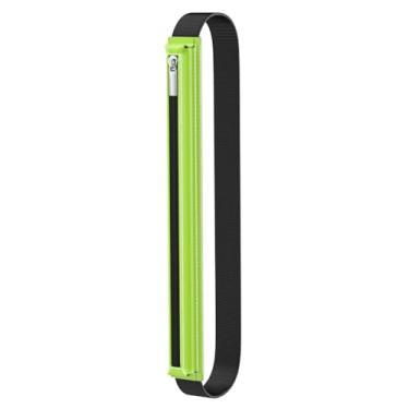 Imagem de MoKo Capa compatível com Apple Pencil Pro, USB-C, 1ª/2ª geração, bolsa Stylus Pencil de couro PU com zíper com faixa elástica para tablet de 24,6 a 32,8 cm, verde macio