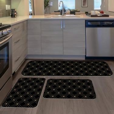 Imagem de Passadeira Cozinha，Tapete Antiderrapante Cozinha，Kit De 3 Tapetes para Melancias Sementes，Vida Criativa(12)