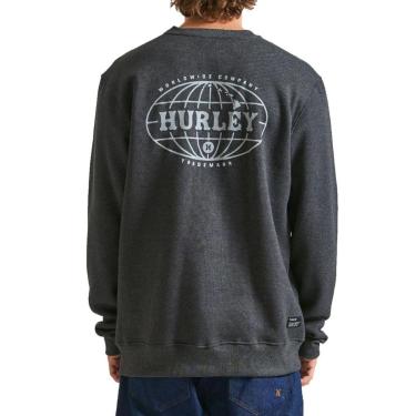Imagem de Moletom Careca Hurley Global Cinza-Masculino