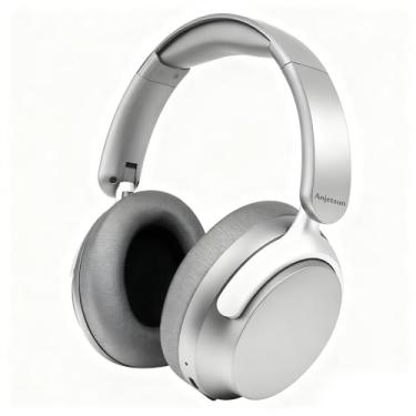 Imagem de Anjetsun Wireless Over Ear Headphones with Mic, 80H Playtime & 800mAh Fast Charge, ANC Noise Cancelling & Transparency Mode, Over The Head Headphones for Work Travel(Misty Alloy Gray)
