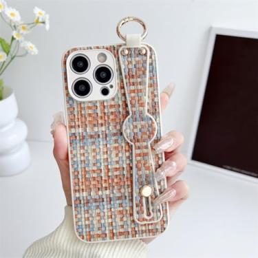 Imagem de IRTGFG Capa protetora para iPhone 16 Plus com alça de pulso em malha trançada e à prova de choque (para iPhone 16 Plus/4)