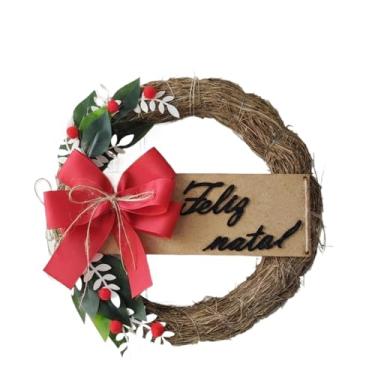 Imagem de Guirlanda 30cm Natal Porta Entrada Luxo Decorada Decoração 2025 2026