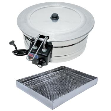 Imagem de Fritadeira Elétrica Industrial Tacho 10L Com Tampa E Escorredor G 220V