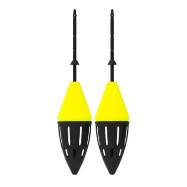 Imagem de Boia Cevadeira de Pesca Sem Chumbo KOBRA, Alta Sensibilidade e Estabilidade, Ideal Para Rios, Represas e Lagos Kit c/ 2UN AMARELO NEON