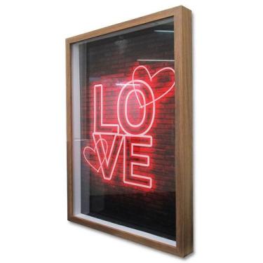 Imagem de Quadro Cofre Porta Objetos Love - TaColado