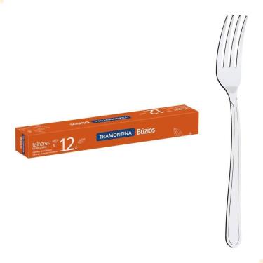 Imagem de Kit 12 Garfos De Mesa Búzios Tramontina Aço Inox 23762000