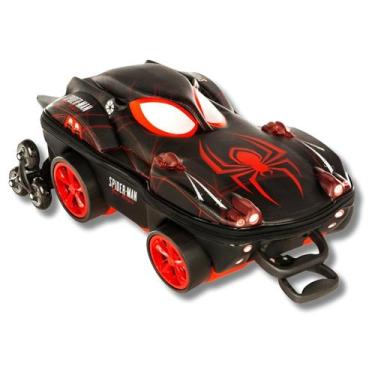 Imagem de Mochila de Rodas Carrinho Escolar Homem Aranha Miles 3D - Diplomata, P