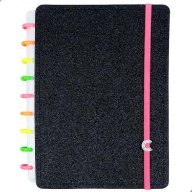Imagem de Caderno Inteligente Lets Glitter A5 Customizável 80 Folhas Offset 90g,