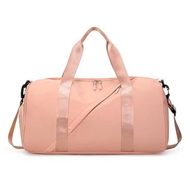 Imagem de Bolsa de ginástica moderna bolsa de viagem com compartimento molhado e compartimento de sapatos, bolsa de viagem unissex grande capacidade à prova d'água bolsa tiracolo bolsa de viagem