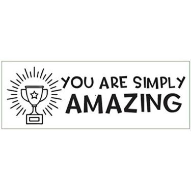 Imagem de Carimbo para professores, carimbo para professores autotintados, selo de graduação para professores, carimbo incrível para professores, carimbo de elogios - com logotipo "troféu".