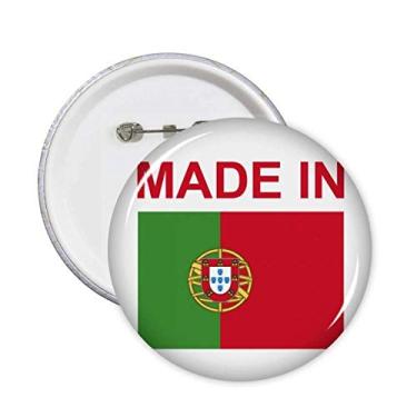 Imagem de Feito em Portugal Country Love Broches Redondos Emblema Decoração de Roupas 5 peças Presente