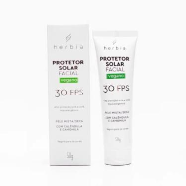 Imagem de Herbia Protetor Solar Facial Pele Mista/Seca 30 Fps Natural E Vegano