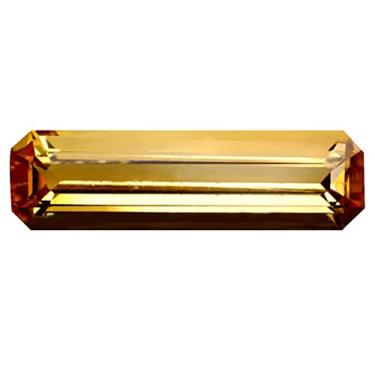 Imagem de Pedra preciosa solta de topázio imperial de 1,91 ct com certificação AIG (13 x 4 mm) não aquecida/não tratada laranja amarelo topázio imperial, Large, pedra preciosa, Topázio imperial