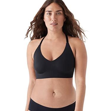 Imagem de True & Co Sutiã feminino com costas nadador triangulares, Preto, G