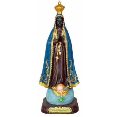 Imagem de Santa Imagem Nossa Senhora Aparecida Resina 20,5cm