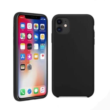 Imagem de Capinha PRETA Compatível Com IPhone De TODAS AS LINHAS Escolha Seu modelo, Flexivel, Tecnologia anti impacto, Encaixe Preciso, Lavável, Aveludada com design PREMIUM (11)