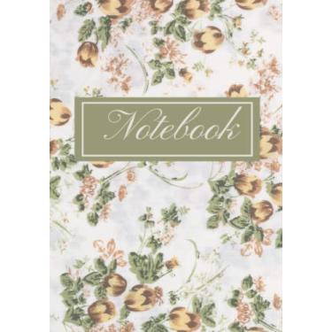 Imagem de Caderno/diário floral: tamanho médio 7x10 para adolescentes e mulheres escreverem todos os seus pensamentos