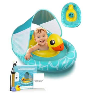 Imagem de Relaxing Baby - Boia Duplo com Assento Ajustável e Canopy UPF 50+ para Bebês de 6 a 36 Meses