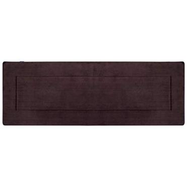 Imagem de FABBRICA HOME Tapete de banho extra longo ultra macio com espuma viscoelástica (60 cm x 1,8 m, marrom café)