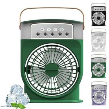 Imagem de YYGJYGOO Polarlux Ice Fan, ar condicionado portátil Polarlux, ventilador de gelo recarregável por USB, ventilador de refrigeração portátil 3 velocidades de vento, ventilador de ar condicionado com