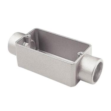 Imagem de Condulete Versátil C 1/2" sem Rosca e sem Tampa Tramontina, Cinza