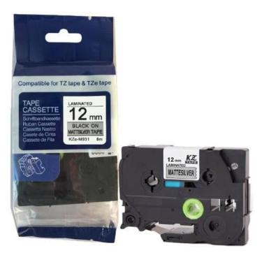 Imagem de Fita Compatível Brother Tze-931 Prata Letra Preta 12Mm - Geral