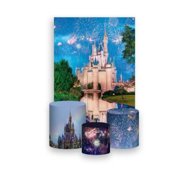 Imagem de Painel De Festa Vertical 1,50 x 2,20 + Trio De Capas Cilindro - Castel