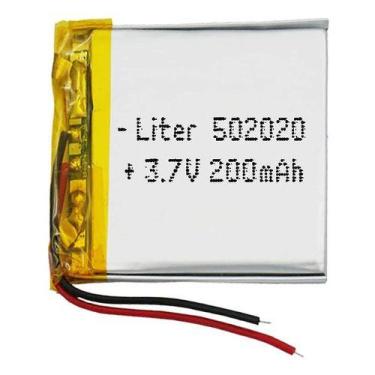Imagem de Bateria 3.7v 200 Mah 5mm X 20mm X 20mm 502020 2 Fios - - bgb