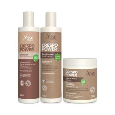 Imagem de KIT Crespo Shampoo Condicionador e Creme De Pentear Ápice - Apice