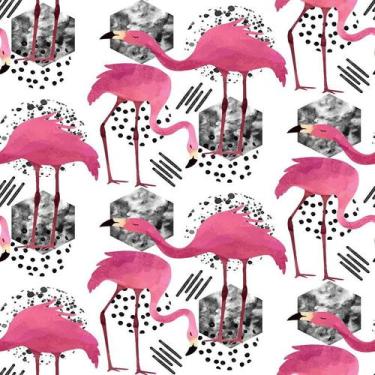 Imagem de Papel De Parede Adesivo Flamingos N06035 0,58X2,5M - Adesivo BR