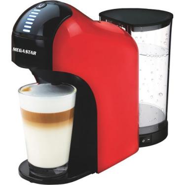Imagem de Cafeteira Multicapsula Mega Star CAF02 220V - Vermelho/Preto 900ML, 22