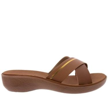 Imagem de Tamanco Feminino Terra e Água Tiras Com Detalhe Metalizado - Terra & Á