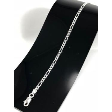 Imagem de Pulseira Masculina Prata Maciça 925 Modelo 3 E 1 - 3 Mm - Lojas La&Ny,