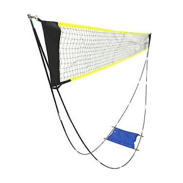 Imagem de Rede de Badminton para Esportes Rede de Badminton Configuração Fácil Rede de Pickleball com Bolsa de Transporte Rede de Voleibol Dobrável Conjunto de