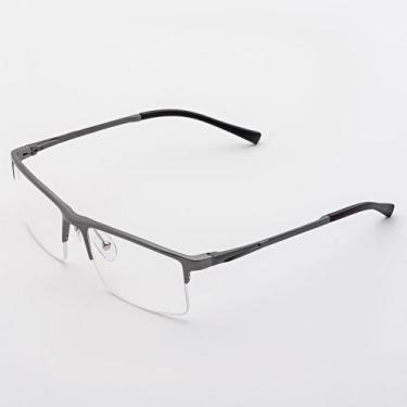 Imagem de Armação Óculos de Grau Masculino Alumínio Retangular Ítalo- Óculos Sun