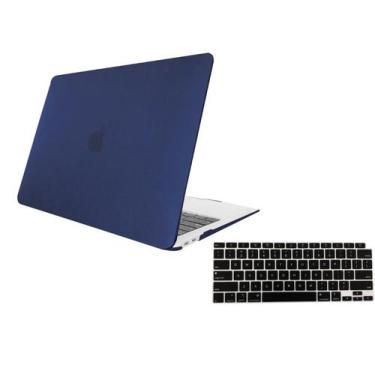 Imagem de Kit Capa Case Compativel Macbook AIR 11" A1465 A1370 cor AZMF + Pelicu