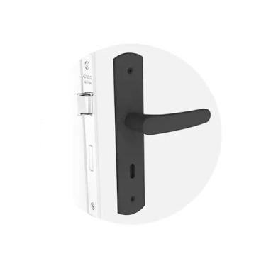 Imagem de Fechadura Interna Ipanema Reta Esp27 Preto - Soprano