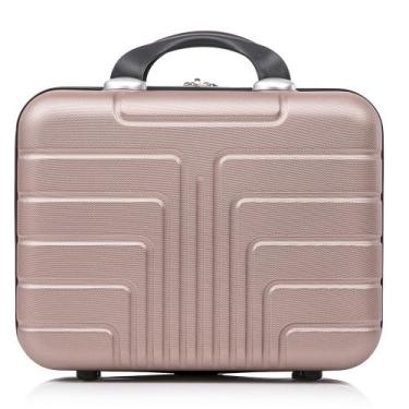 Imagem de Frasqueira De Mão Viagem Maleta Média Nécessaire Tripx, Rose gold