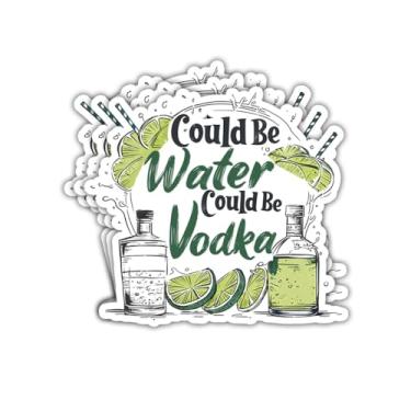 Imagem de Adesivo de 3 peças Could Be Water Could Be Vodka Probably Vodka Adesivos Might Be Vodka Adesivo Not Vodka Gift Might Be Vodka Decalque de Garrafa de Água para Laptop Garrafa Telefone Carro Capacete