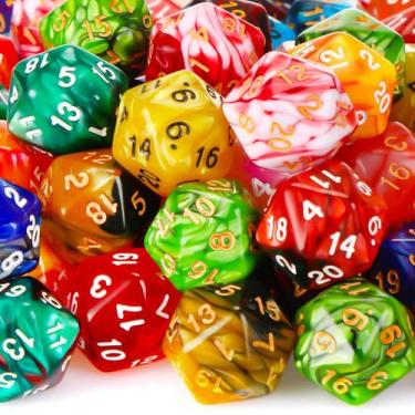 Imagem de Conjunto de Dados Poliedricos Skylety (200 Peças) com Bolsa