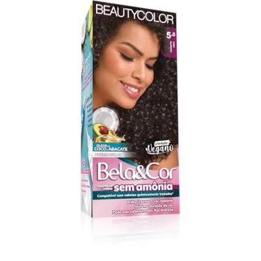 Imagem de Coloração Bela&Cor Sem Amônia - 5.0 Castanho Claro