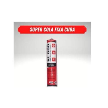 Imagem de Kit 2 Colas Adesiva Kl 600 Cuba Louça Inox Pedra Granito - Galviani