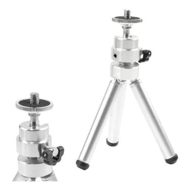 Imagem de Mini Tripé De Alumínio Ajustável Rosca Universal 21Cm Xtrad