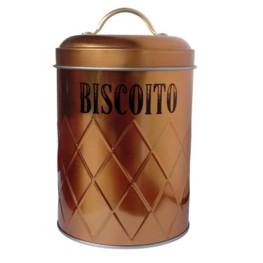 Imagem de Potes Hermético para Mantimentos - Metal Rose Gold - Biscoito.