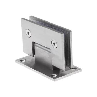 Imagem de Kit 2 Dobradiça Inox 201 180º 1012 Porta E Box Vid/Vid Gv48