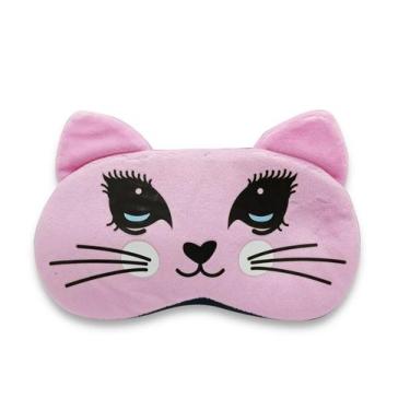 Imagem de Máscara Para Dormir Gato Delicado Gel Térmico Reduz Olheiras - Flash