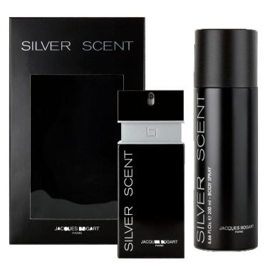 Imagem de Kit Perfume Silver Scent Jaques Bogart Masculino 100ml+ Body Spray 200ml