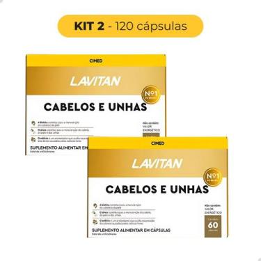 Imagem de Kit Lavitan Multivitamínico Cabelos e Unhas - 60 Comprimidos - 2 Unida