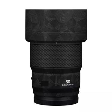 Imagem de 50 1.8 Película protetora para lente de câmera película protetora decalque adesivo anti-arranhões acessórios para Panasonic Lumix S 50 mm F1.8 (triângulo preto)